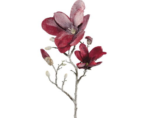 Floare artificială magnolie H 63 cm roșu