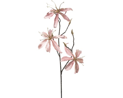 Floare artificială Magnolie, H 68 cm, roz
