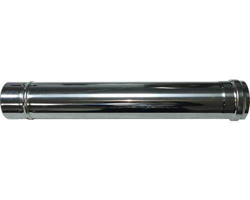 Tub inox coș fum evacuare gaze arse 500 mm D 80 mm pentru centrale pe peleți Țeavă din oțel inoxidabil pentru sisteme de evacuare a gazelor arse