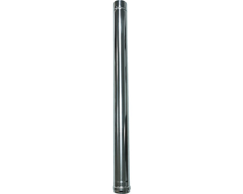 Tub inox coș fum evacuare gaze arse 1000 mm D 80 mm pentru centrale pe peleți Țeavă din oțel inoxidabil