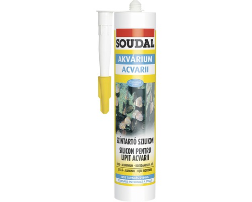 Silicon SOUDAL pentru lipit acvarii transparent 280 ml