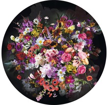 Tablou sticlă rotund Flower bouquet I Ø 20 cm-thumb-0