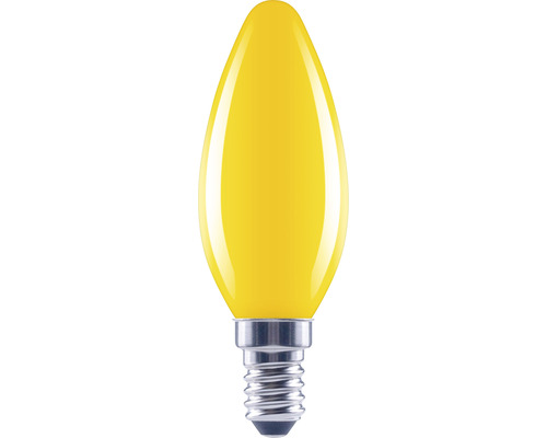 Bec galben LED Flair E14 2W, glob C35, durată viață 15.000 h