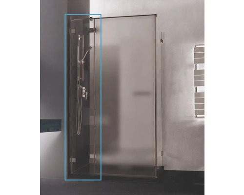Panou frontal pentru ușă duș Radaway Euphoria KDJ 343 sticlă transparentă profil crom stânga