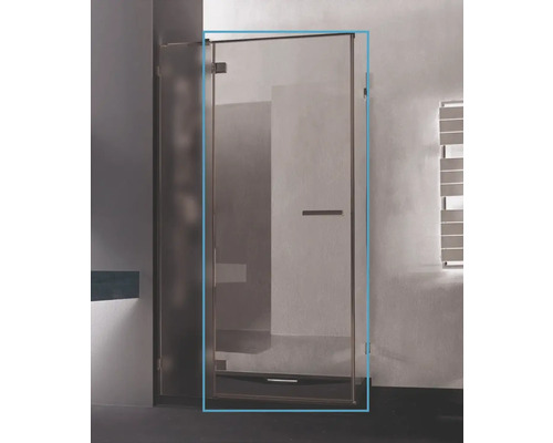 Ușă duș Radaway Euphoria 812 sticlă transparentă profil crom stânga