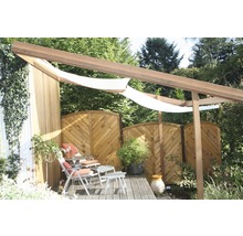 Copertină compatibilă cu sistemul de tensionare cu cablu, crem, 330x200 cm