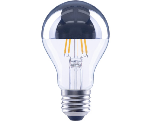 Bec LED Flair E27 4W 380 lumeni, glob cu oglindă A60, lumină caldă Bec LED cu capac oglindit