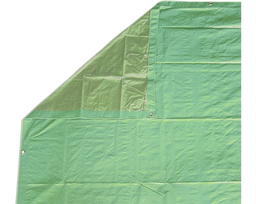 Prelată grea poliester verde 3x4 m Prelată țesută verde cu ochiuri