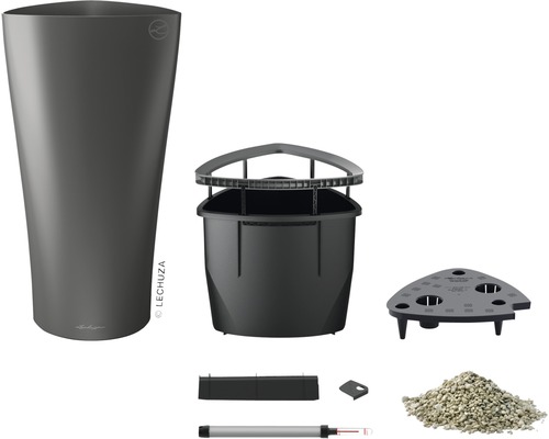 Jardinieră Lechuza Classico cu sistem de irigare și accesorii