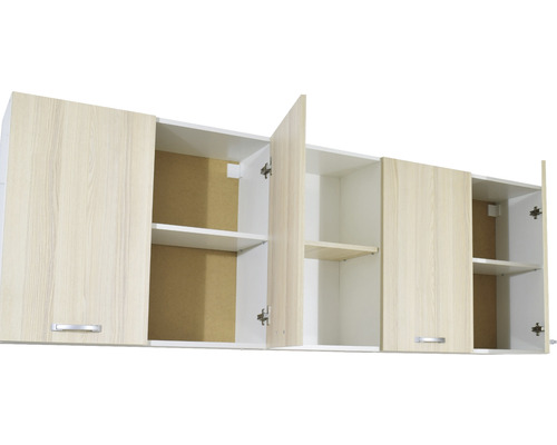 Dulap suspendat cu mai multe uși și rafturi interne