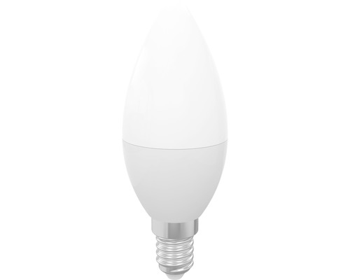 Bec LED Novelite E14 5W 375 lumeni, glob mat lumânare, lumină caldă