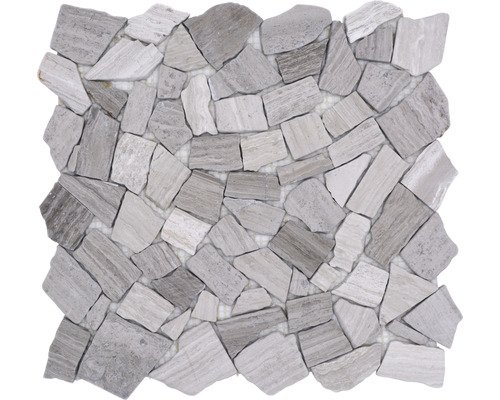 Mozaic piatră spartă CIOT 30/2012 bej deschis-gri 30,5x32,2 cm Placă de mozaic din piatră naturală