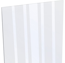 Material transparent din placă de plastic cu model în dungi