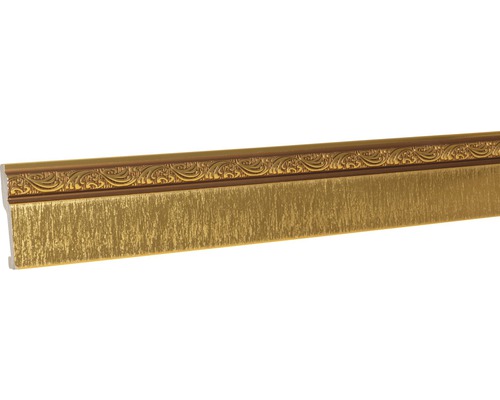 Plintă decorativă auriu 240x8x1,4 cm