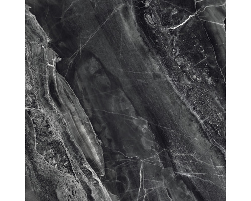 Prim-plan cu o placă de marmură închisă la culoare cu granulație