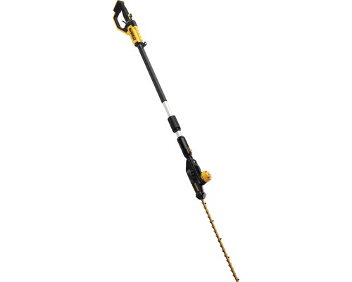 Foarfecă de tăiat gard viu cu acumulator DeWalt cu tijă telescopică pentru tăierea copacilor