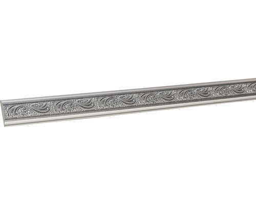 Profil decorativ argintiu 240x4x1,5 cm