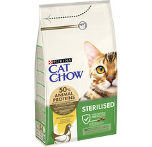 Hrană uscată pentru pisici PURINA Cat Chow Adult Sterilised cu pui 1,5 kg-thumb-1