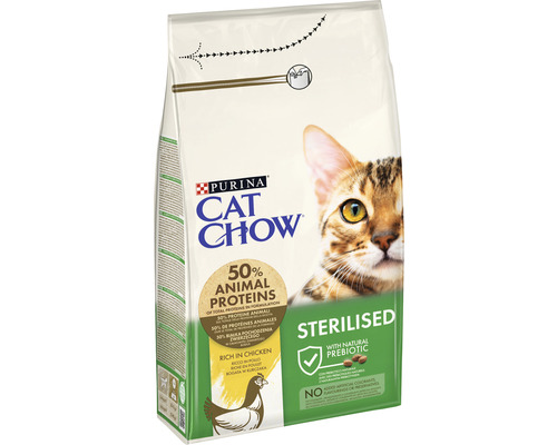 Pachet hrană pentru pisici Purina Cat Chow sterilizat cu pui