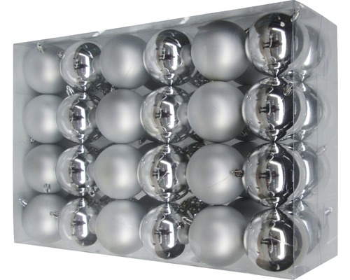 Pachet cu globuri de Crăciun cu aspect mat și lucios