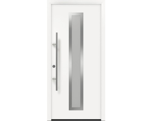 Ușă exterior aluminiu/termopan Hörmann EcoStar ISOPRO IPS700S alb 110x210 cm stânga