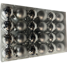 Globuri argintii de Crăciun în set