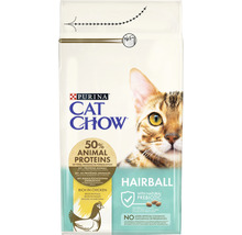 Hrană uscată pentru pisici PURINA Cat Chow Adult Hairball cu pui 1,5 kg-thumb-0