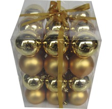 Ambalaj cu globuri de Crăciun cu aspect lucios și mat