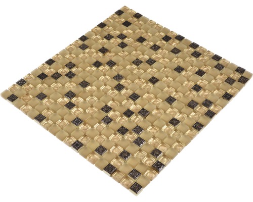 Covor cu plăci de mozaic cu plăci pătrate din sticlă și cu model
