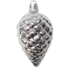 Con de brad argintiu ca ornament pentru pomul de Crăciun