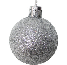 Glob de pom de Crăciun sclipitor