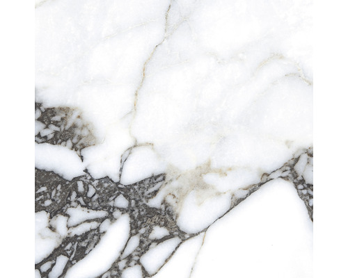 Prim-plan cu o placă de marmură albă cu vinișoare