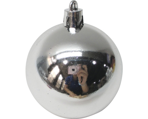 Glob de Crăciun argintiu