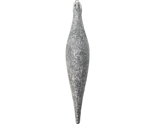 Glob de brad în formă de țurțure cu sclipici