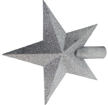 Vârf de brad de Crăciun în formă de stea cu suprafață sclipitoare