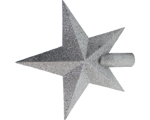 Vârf de brad de Crăciun în formă de stea cu suprafață sclipitoare