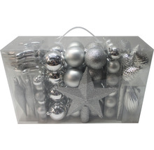 Pachet cu decorațiuni de pom de Crăciun în diferite forme și finisaje