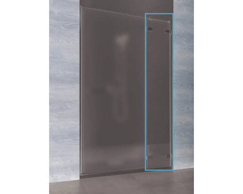 Panou frontal pentru ușă duș Radaway Euphoria DWJ 243 sticlă transparentă profil crom dreapta