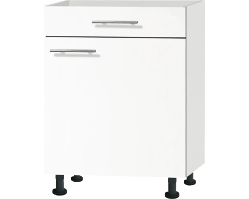Corp inferior bucătărie Optifit Bengt932, 60 cm, 1 ușă 1 sertar, alb