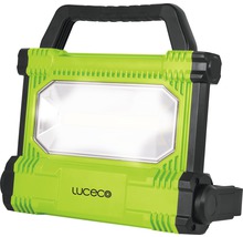 Logo Luceco. Reflector de construcție cu mâner.