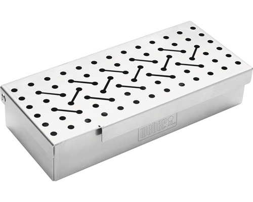 Cutie de afumare din inox cu găuri pentru grătar
