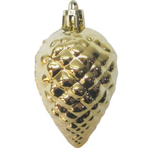 Con de pin auriu ca ornament de pom de Crăciun