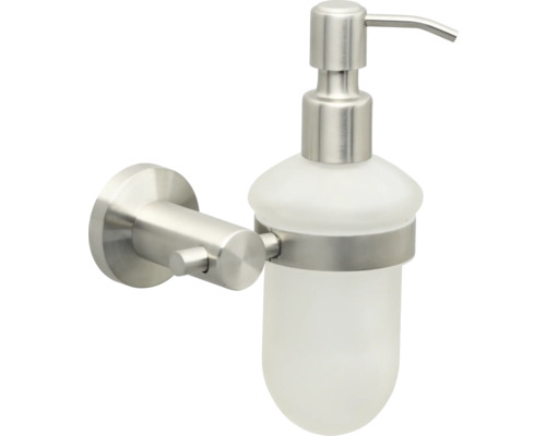 Dispenser de săpun de perete din sticlă și metal