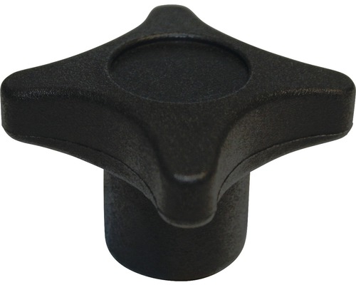 Piulițe cu 4 aripi de strângere Dresselhaus M6 x 40mm plastic negru Piulițe cu 4 aripi de strângere Dresselhaus M6 x 40mm plastic negru