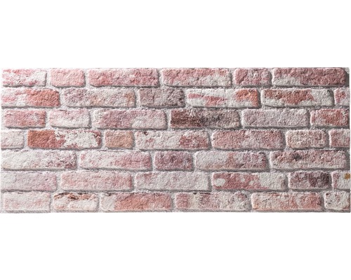 Panou decorativ UltraLight Brick Loft red and white 50x120 cm Tapetă cu model de cărămidă