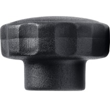 Piulițe înfundate Dresselhaus M6 Ø55mm oțel & plastic negru, 20 bucăți, pentru înfiletare manuală-thumb-0
