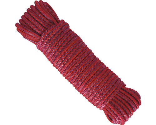 Cordelină polipropilenă Coretech Ø8mm x 20m, roșu/albastru