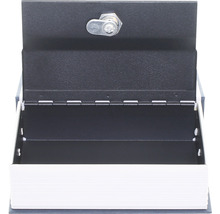 Seif deschis în formă de carte cu cheie