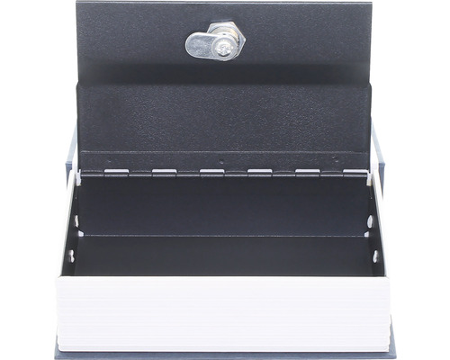 Seif deschis în formă de carte cu cheie