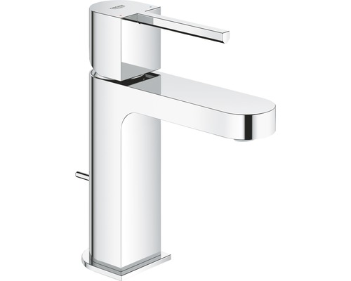 Baterie lavoar monocomandă GROHE Plus mărime S cartuș ceramic 28 mm GROHE SilkMove set evacuare cu tijă crom